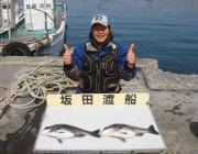 黒島の磯 フカセでチヌ45cm2匹