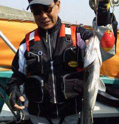 今日の沖の北でのウキ釣り、チヌ・ハネあがってます