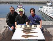 黒島の筏 シラサ＆のませでマゴチ〜51cm4匹