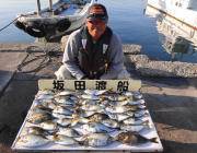 黒島の磯　アイゴ数釣り楽しめます