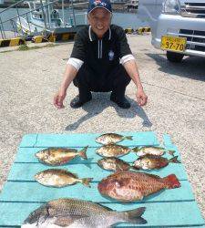 大漁です♪ケムリ島でのフカセ釣果