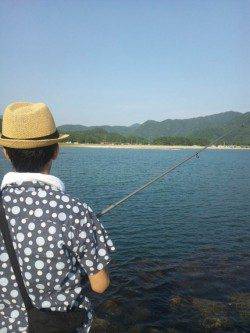 津居山港　投げ釣りでキス36匹☆　午前中の釣果