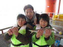 尼崎市魚つり公園、サビキで30cmの大型コノシロが釣れています