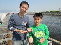 尼崎市立魚つり公園 イワシの回遊あるが単発で数は上がらず・・・