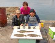 黒島の筏 マゴチ65cmに良型ヒラメ2枚！