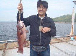 須磨海づり公園ブッコミ釣りでコブダイ50cm