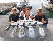 黒島の磯でのヤエン釣りでアオリイカ1.7kg