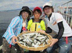 尼崎市立魚つり公園アジ・サバ大漁〜サバは水煮がおすすめ