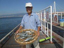 尼崎市立魚つり公園　サヨリ多い人100匹の大漁！　ノマセでサゴシの釣果も