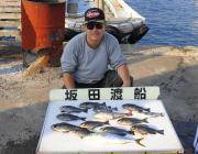 黒島の筏でチヌ〜45cm6匹とコロダイ51cm　磯ではグレ・ハマチの釣果