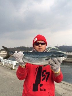 和歌山マリーナシティ海洋釣り堀にてメジロの釣果