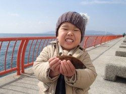 神戸市立平磯海づり公園 アオイソメにカレイが釣れました