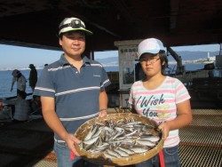 尼崎市立魚つり公園　サビキは午前中が好釣果