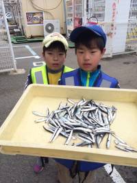 和歌山マリーナシティ海釣り公園 豆イワシたくさん釣れました！