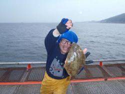 神戸市立須磨海づり公園　投げ釣りでカレイ