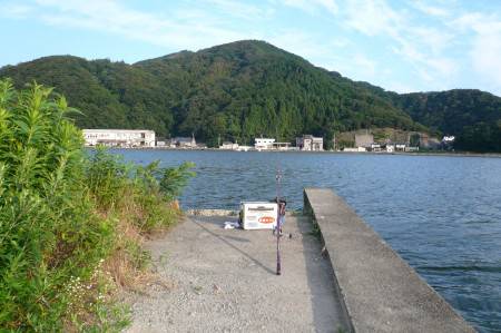 津居山漁港でキス狙い