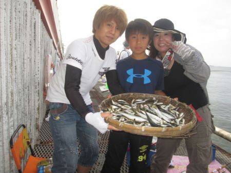 尼崎市立魚つり公園　豆アジ5200匹
