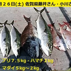 大物釣果速報！●光義丸：平戸市早福港