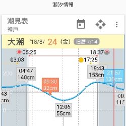 台風直後