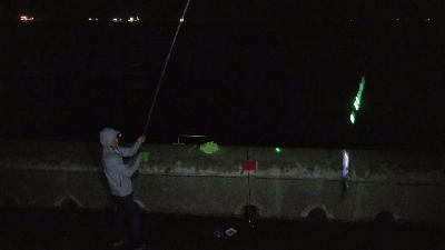 雨の太刀魚釣り