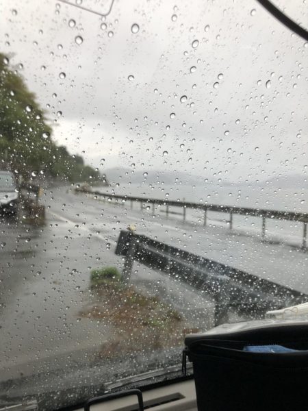 雨が止んだ合間に