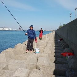 東二見水道で落ちギス釣り