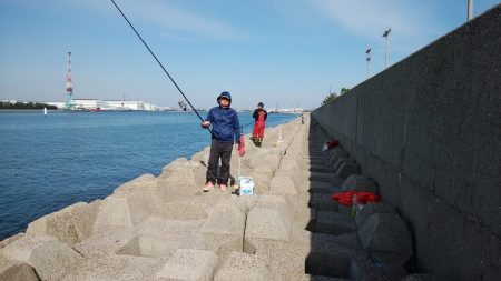 東二見水道で落ちギス釣り