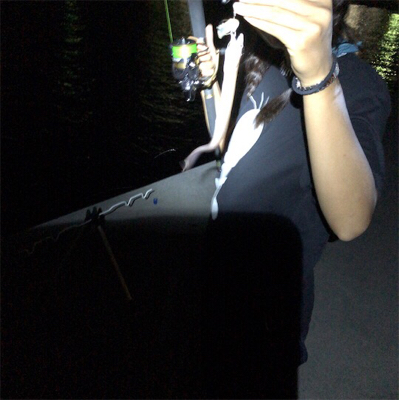 夏の夜釣り