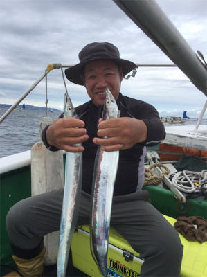 須磨沖で太刀魚釣り