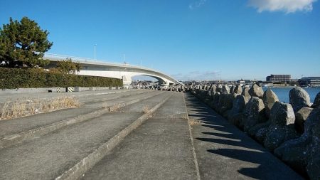 激寒の東二見釣行　