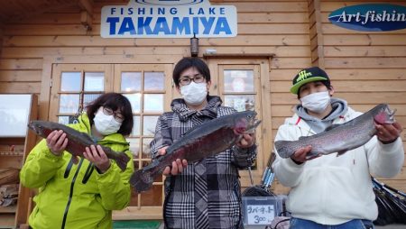 フィッシングレイクたかみや 釣果