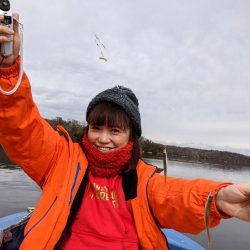 愛知県入鹿池ボート ワカサギ釣り！