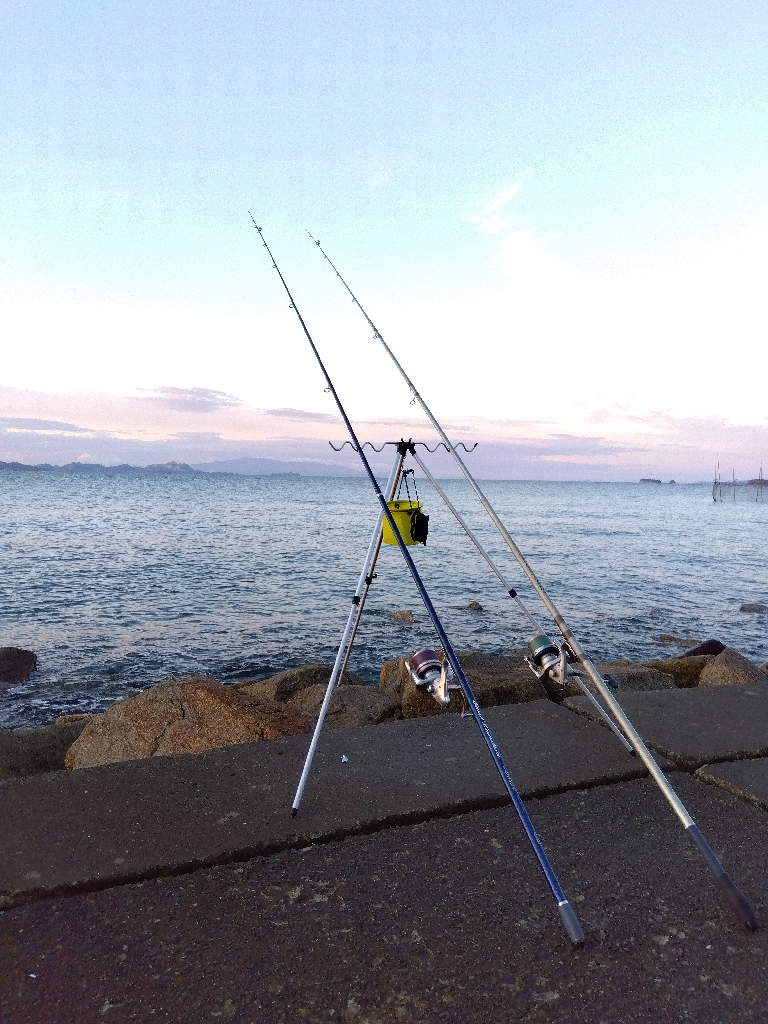 苅屋海岸の投げ釣り