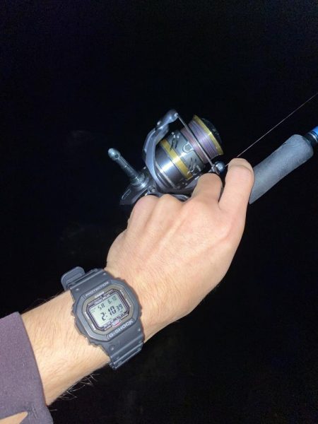 深夜のコウイカ釣り