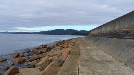 苅屋海岸のキス釣り