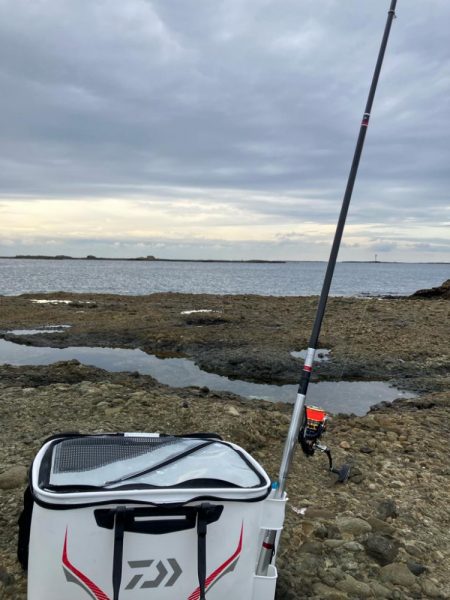 沖磯でグレ釣り